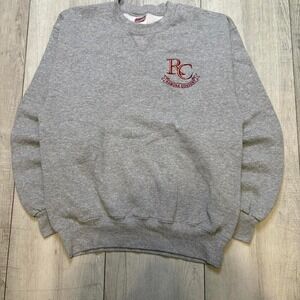 Vintage 90s Soffe Grey Athletic sweatshirt‎ with embroidered logo MEN SIZE L